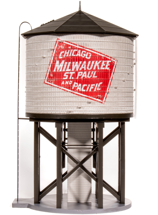 BWL #7919 HO Scale Operating Water Tower With Sound MILW Weathered