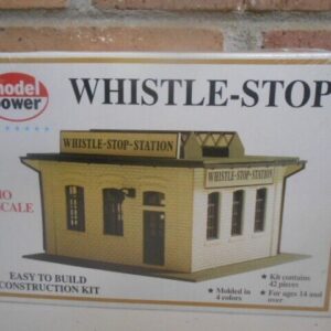 #444 Model Power Whistle-Stop Station Kit Ho Scale Kit Contains 42 Pieces