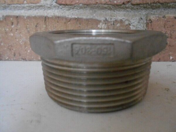 New 2 1/2"X2" Stainless Steel Reducing Bushing 304 SS 21/2x2 2.5x2 inch NPT - Image 3
