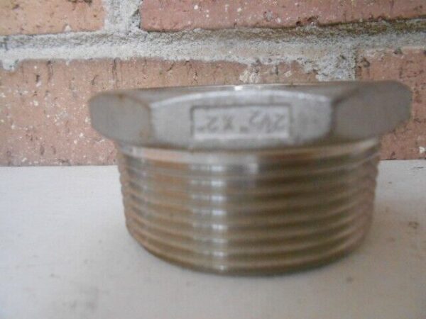 New 2 1/2"X2" Stainless Steel Reducing Bushing 304 SS 21/2x2 2.5x2 inch NPT - Image 4