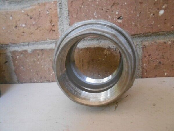 New 2" NPT Threaded Hex Union 304 Stainless Steel 3000 Pipe Fitting