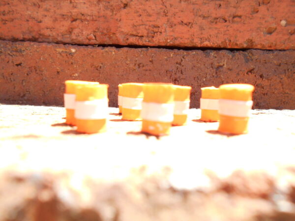 M&B Customized Orange & White Barrels HO Scale #1022 - Image 6