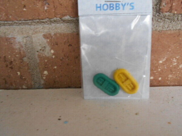 #2029 N Scale Accessories Rubber Raft Boats  (2 Per Pack) - Image 3