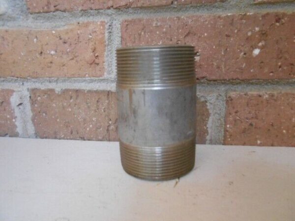 New 2" NPT Threaded Short Nipple Stainless Steel 150 NPT