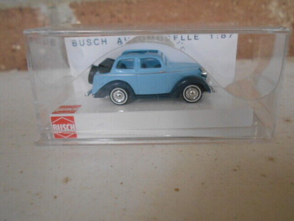 Busch HO Scale Ford Eifel Lt Blue & Dk, Blue #41201
