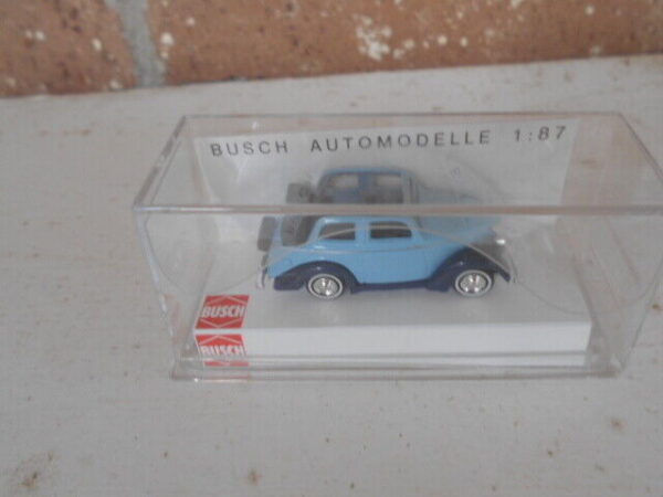 Busch HO Scale Ford Eifel Lt Blue & Dk, Blue #41201 - Image 2