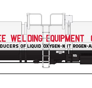 BWL #6314 Broadway Limited HO SCALE Cryogenic Tank Car Big 3 Welding Equip, 2-pk