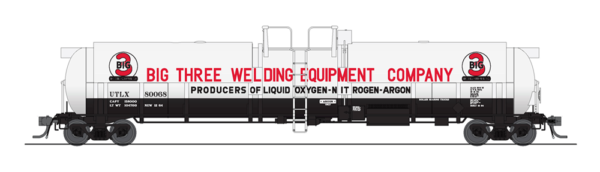 BWL #6314 Broadway Limited HO SCALE Cryogenic Tank Car Big 3 Welding Equip, 2-pk