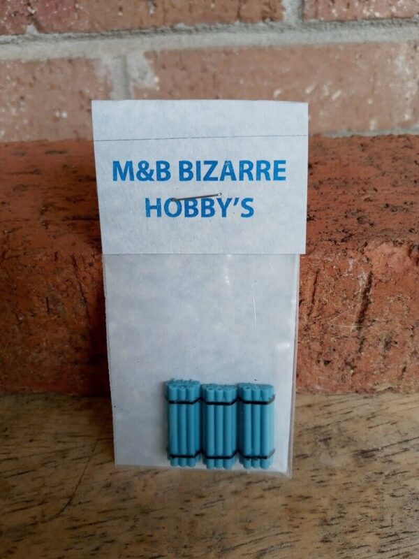 #2020 M&B N Scale Accessories Detailed Blue Banded Pipe Loads (3 Per Pack) - Image 4