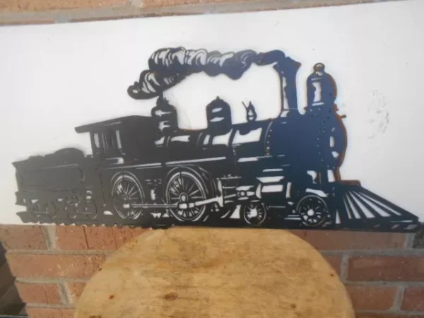 2 Sided Train Metal Cut Out  22.5" X 9.75" ( Black OR Rust ) #1637388 - Image 6