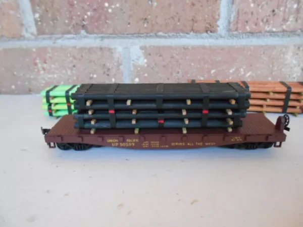 Hand Made HO Scale Wood Black Crisco Post Load #HO1003 - Image 7