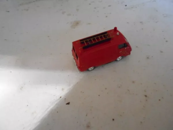 Brekina HO Scale Dodge A100 Red Van Fire Department  #934408 - Image 6