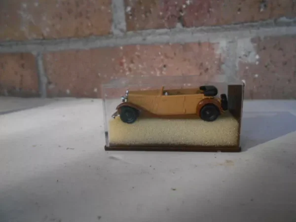 Brekina HO Scale Wanderer Convertible 4 Door Beige & Brown  #0001709 - Image 7