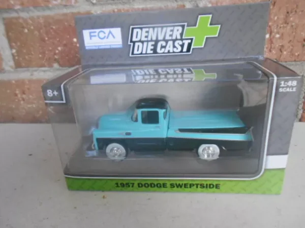 Menard O Scale  #279-9245 --1957 Dodge Sweptside Trucks Black & Blue