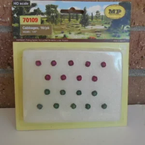 MP Scenery Products item #70109 HO Scale Cabbage 18/PK 1/4" Width
