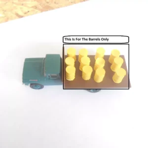 HO Scale Accessories, Yellow Barrels (12) barrels #10003 Yellow