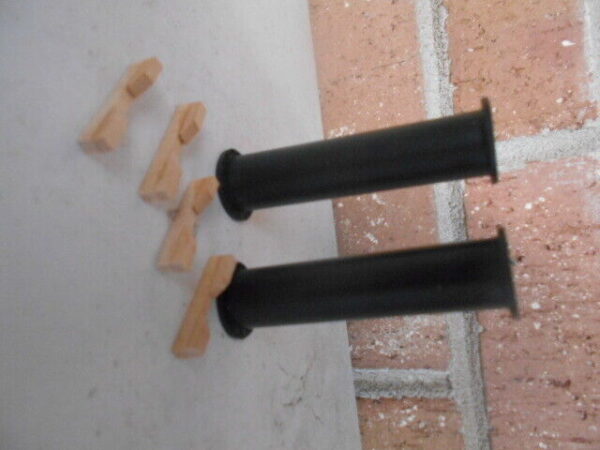 HO Scale Duha #1908 20' Lge Diameter Black Flanged Pipe 2 Per Set With Dunnage - Image 4
