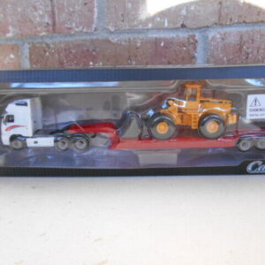 Cararrma HO Scale Volvo FH 12 Lowboy Trailers Wheel Loader #185-001
