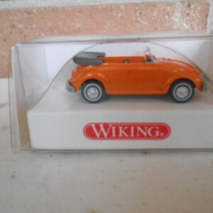 Wiking HO Scale VW  Kafer Cabriolet Orange  #8020214