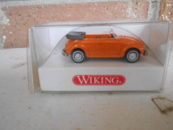 Wiking HO Scale VW  Kafer Cabriolet Orange  #8020214