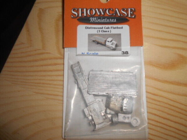 Showcase Miniatures N Scale Distressed Cab Flat Bed Kit  #38