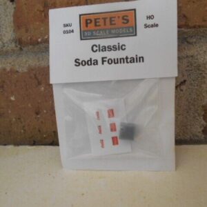 Pete's 3d HO Scale Classic Soda Fountain #104