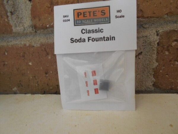 Pete's 3d HO Scale Classic Soda Fountain #104