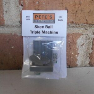 Pete's 3d HO Scale Triple Skee Ball Machine Kit #131