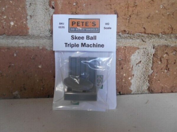 Pete's 3d HO Scale Triple Skee Ball Machine Kit #131