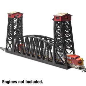 O Scale 30" Aerial Bridge w/ Lights [With 4.5-volt power supply Free] #2798486