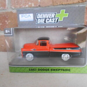 Menard O Scale  #279-9245 --1957 Dodge Sweptside Trucks Black & Orange