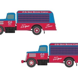 Classic Metal Works #50396 O-So Grape White WC Beverage Bottle Delivery Truck