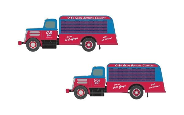 Classic Metal Works #50396 O-So Grape White WC Beverage Bottle Delivery Truck