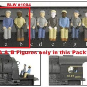 BWL #1004 Broadway Limited HO Scale Figures Enginreer & Fireman (Pack of 2)