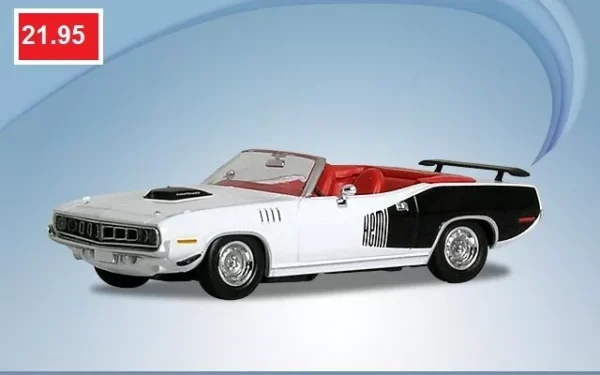 Ricko #38483 Plymouth Hemi Cuda Convertible White/Black