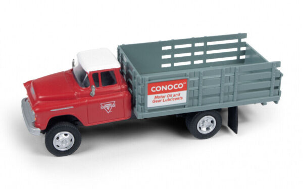 Classic Metal Works #30577 1955 Chevy Stakebed Truck (Conoco) - Image 2