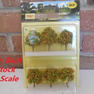 MP Scenery Products item #70901 HO Scale Orange Trees 6 Per Pack