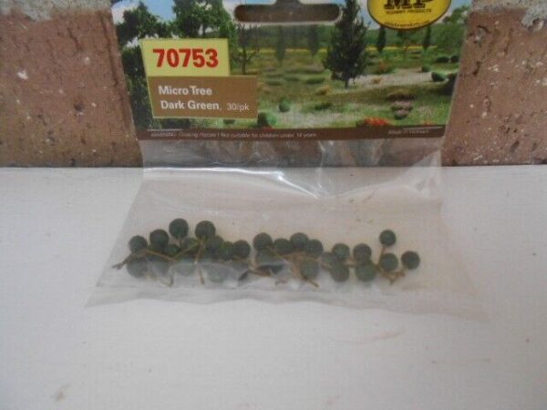 MP Scenery Products Item  #70753 HO Scale Micro Tree Dark Green - Image 2