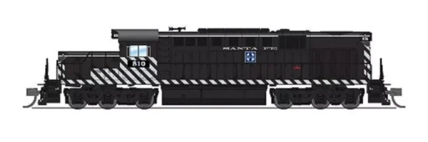 Broadway N-Scale 6613 Alco RSD-15, ATSF #810, As-Delivered Zebra Stripes - Image 3