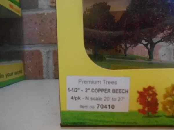 MP Scenery Products item # 70410 N-Scale 2" Copper Beech Premium Trees - Image 3