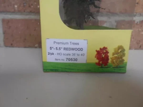 MP Scenery Products Item  #70530 HO Scale Premiun Redwood Trees 5" to 5.5" - Image 4