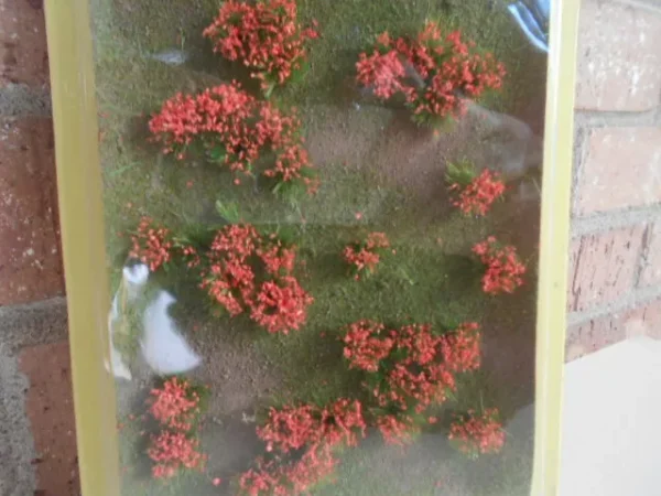 MP Scenery Products Item #70208 HO Scale Flower Meadow Orange 5"x 6-1/8" 1/pk - Image 2