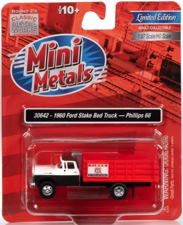 Classic Metal Works #30642 HO Scale 1960 Ford Stake Bed Truck { Phillips 66 } - Image 3